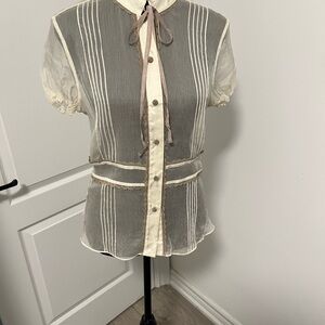 Elegant Cream Blouse